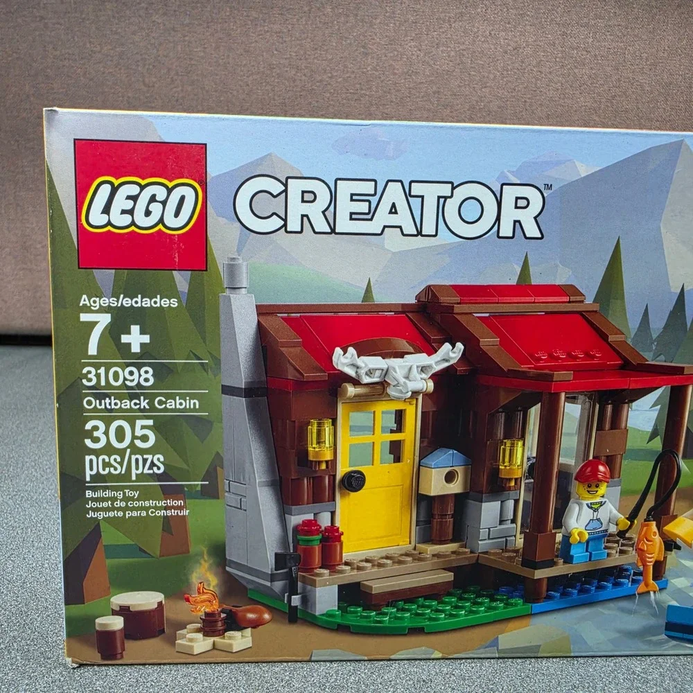 LEGO Creator Outback Cabin 31098 3-in-1 Set 305pc Brown New Sealed Building Toy